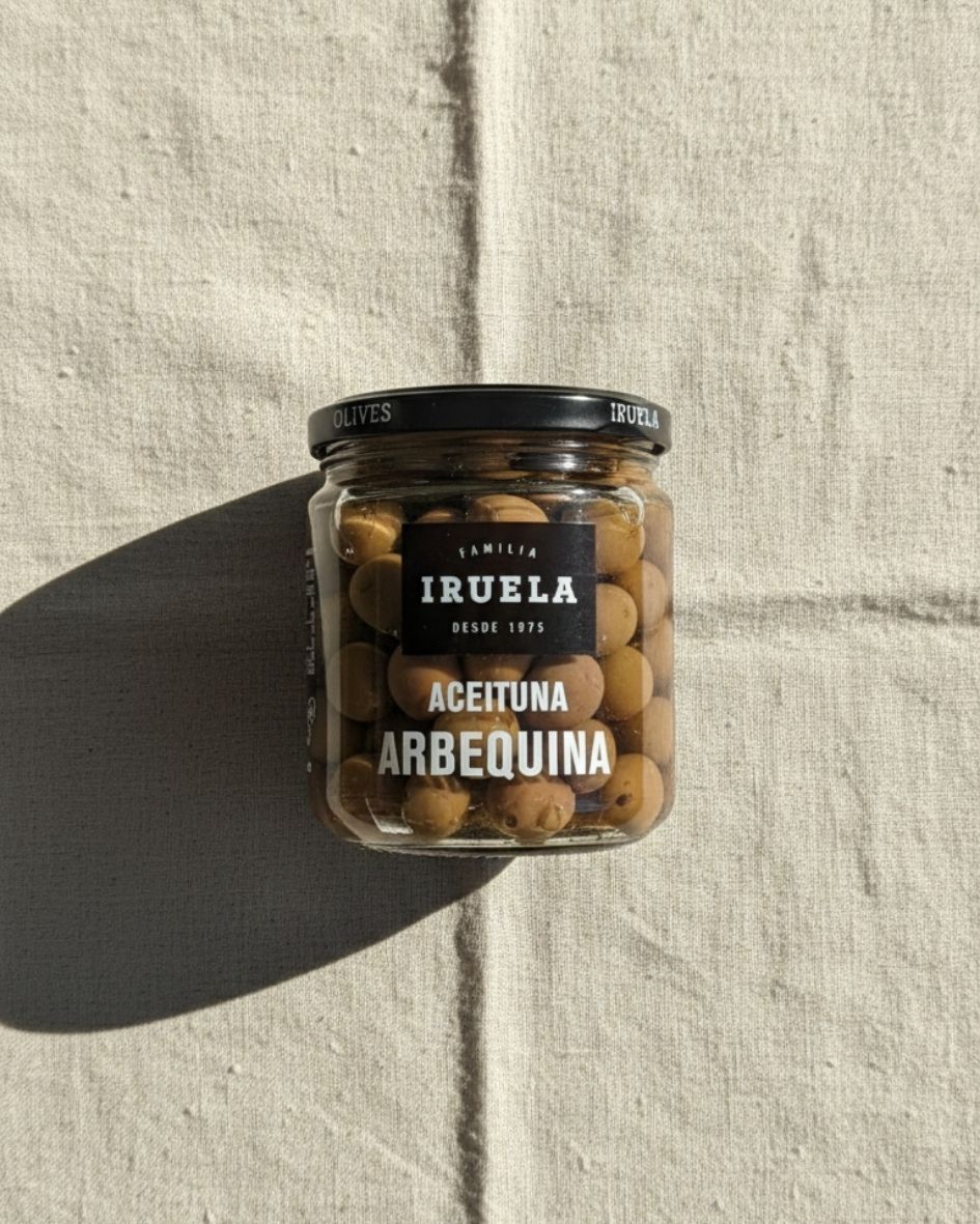 olives Iruela Arbequina olives espagnoles naturelles tapas