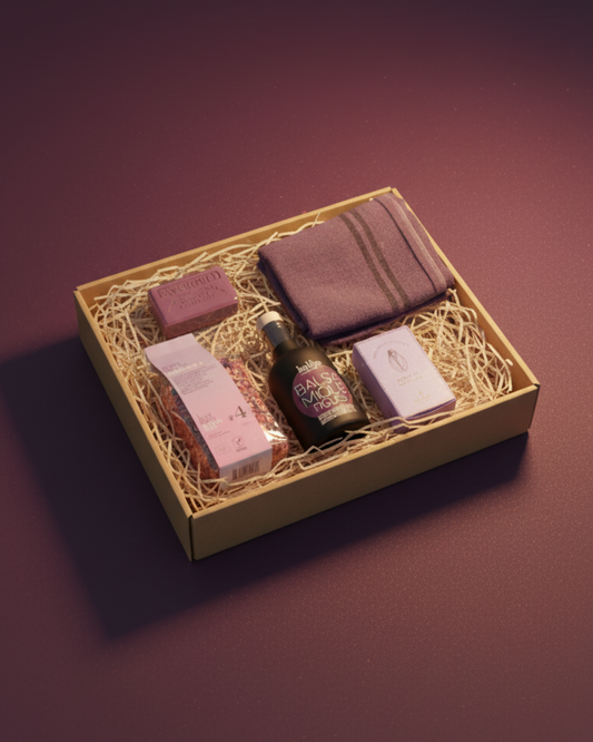 Coffret Purple love — douceur, senteurs et art de vivre