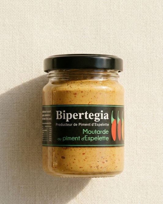 moutarde au piment d’Espelette AOP Bipertegia 90 g condiment basque
