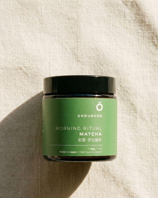 Matcha Morning Ritual Grounded Capbreton | thé matcha cérémonie japonais Uji