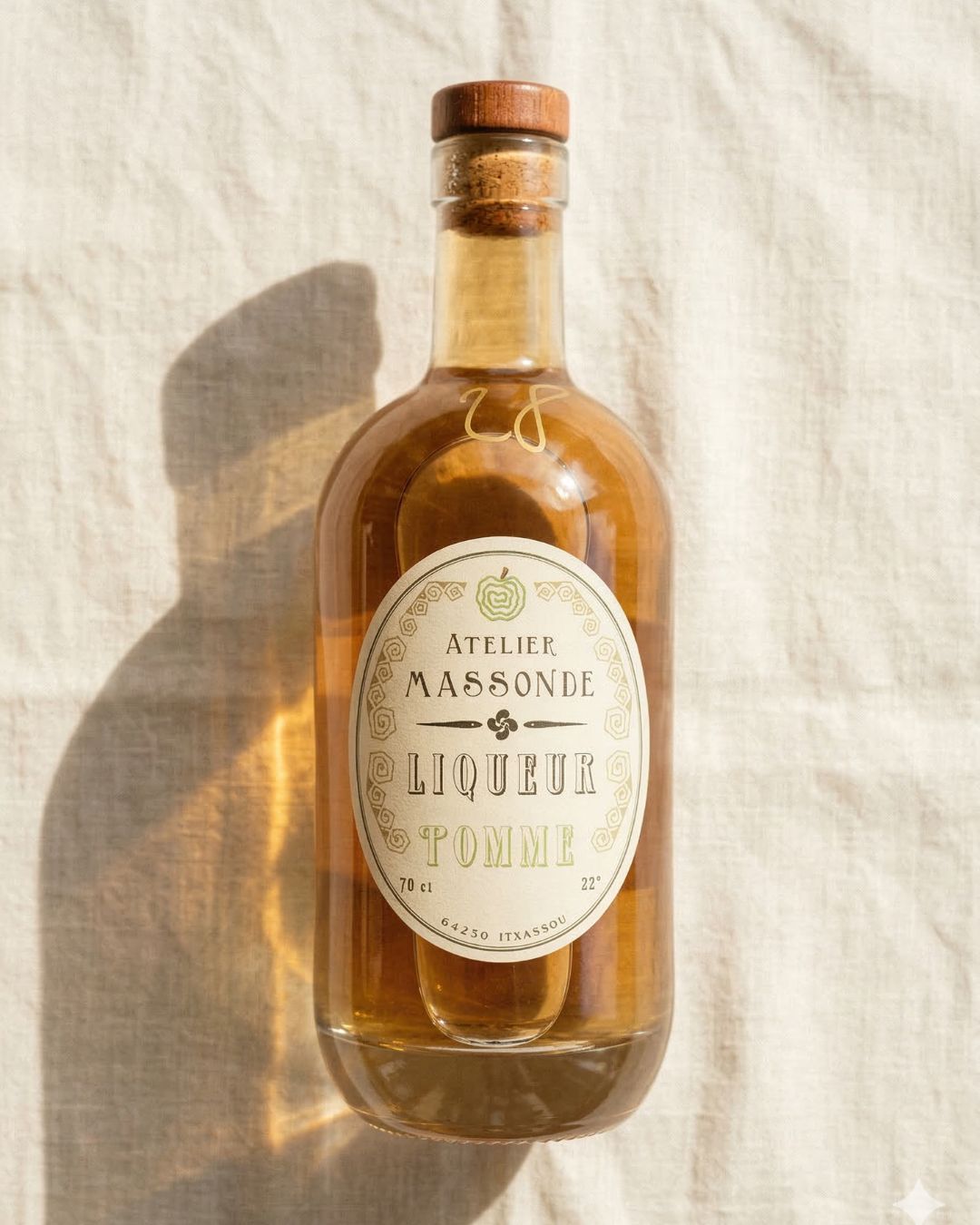 liqueur pomme atelier massonde pays basque 70 cl itxassou
