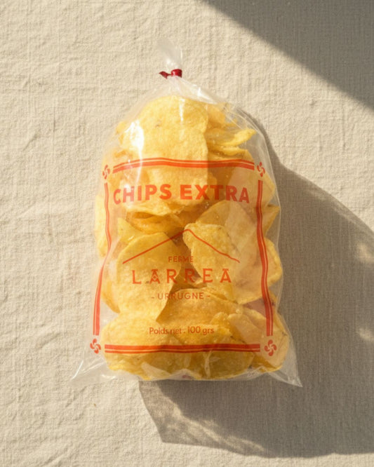 Chips artisanales de la ferme Larrea : la chips d'Urrugne