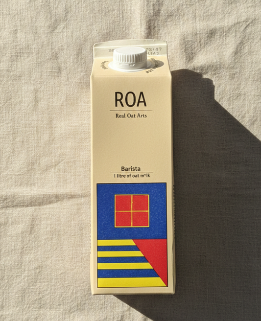 lait d’avoine barista Real Oat Arts latte art café