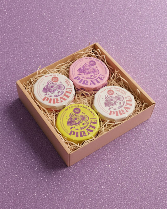  Coffret cadeau apéritif marin – Pirate Cannery Landes – 4 thons artisanaux Sardine. 