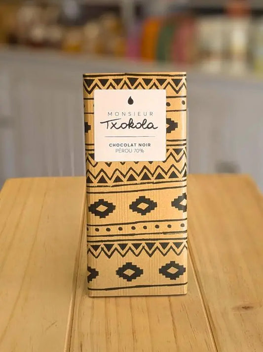 Monsieur Txokola Bayonne : Chocolat Noir Pérou 70%